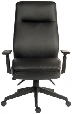 Product photograph of Teknik Plush Ergo Black Executive Adjustable Swivel Office Chair from Choice Furniture Superstore