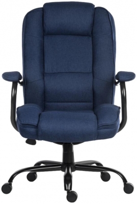 Product photograph of Teknik Goliath Duo Ink Blue Fabric Executive Office Chair from Choice Furniture Superstore