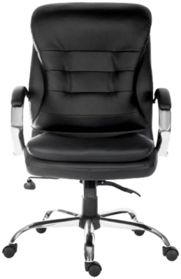 Product photograph of Teknik Goliath Light Executive Black Leather Office Chair from Choice Furniture Superstore