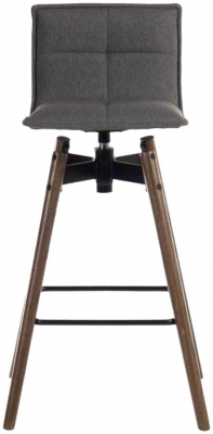 Product photograph of Teknik Spin Fabric Barstool - Comes In Dark Grey And Grey from Choice Furniture Superstore