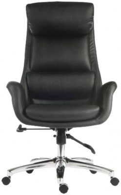 Product photograph of Teknik Ambassador Reclining Executive Black Leather Chair from Choice Furniture Superstore