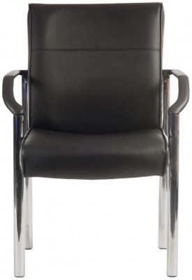 Product photograph of Teknik Greenwich Black Leather Chair from Choice Furniture Superstore
