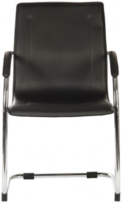 Teknik Guest Black Leather Chair