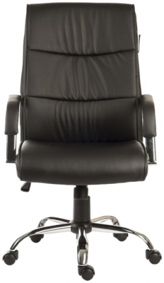 Product photograph of Teknik Kendal Luxury Leather Office Chair - Comes In Black And White Options from Choice Furniture Superstore