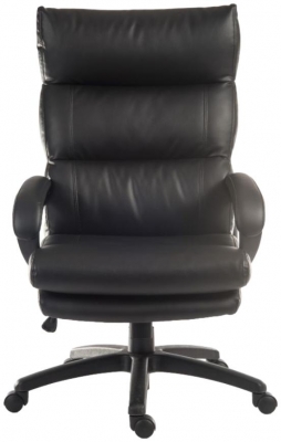 Product photograph of Teknik Luxe Black Leather Executive Chair from Choice Furniture Superstore