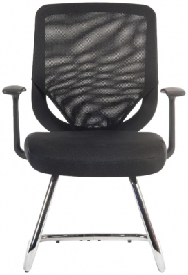Product photograph of Teknik Nova Mesh Visitor Black Fabric Chair from Choice Furniture Superstore