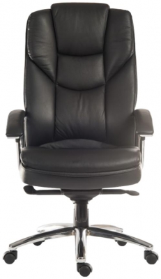 Product photograph of Teknik Skyline Black Leather Chair from Choice Furniture Superstore