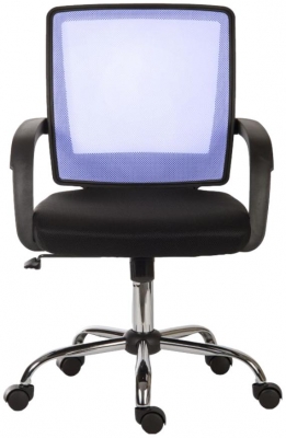 Product photograph of Teknik Star Mesh Back Executive Fabric Chair - Comes In Black Blue And White Options from Choice Furniture Superstore