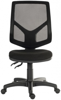 Product photograph of Teknik Vanguard Mesh Black Fabric Chair from Choice Furniture Superstore