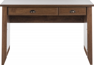 Product photograph of Teknik 2 Drawer Oiled Oak Laptop Desk from Choice Furniture Superstore
