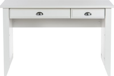 Product photograph of Teknik Soft 2 Drawer White Laptop Desk from Choice Furniture Superstore