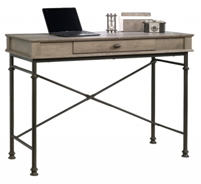 Product photograph of Teknik Canal Heights Oak Console Desk from Choice Furniture Superstore