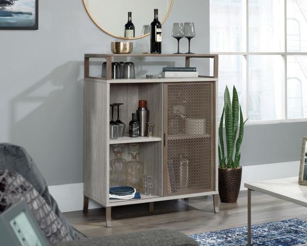 Teknik City Centre Champagne Oak Sliding Door Cabinet