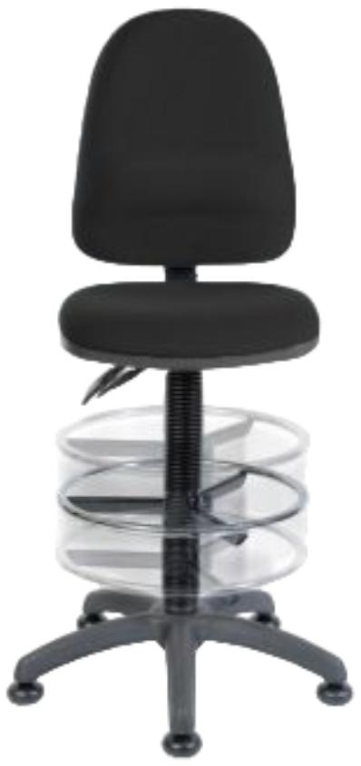 Teknik Deluxe Draughter Ergo Twin Fabric Chair - Comes in Black and Blue
