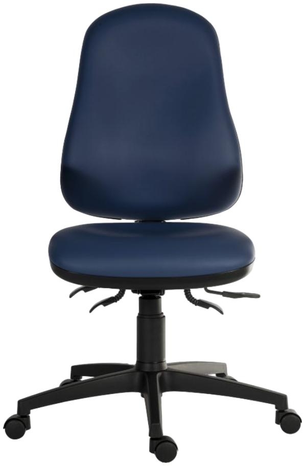 Teknik Ergo Comfort Pu High Back Executive Adjustable Swivel Office Chair - Comes in Black and Blue Options