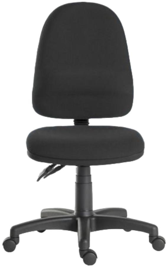 Teknik Ergo Twin Black Fabric Adjustable Swivel Office Chair