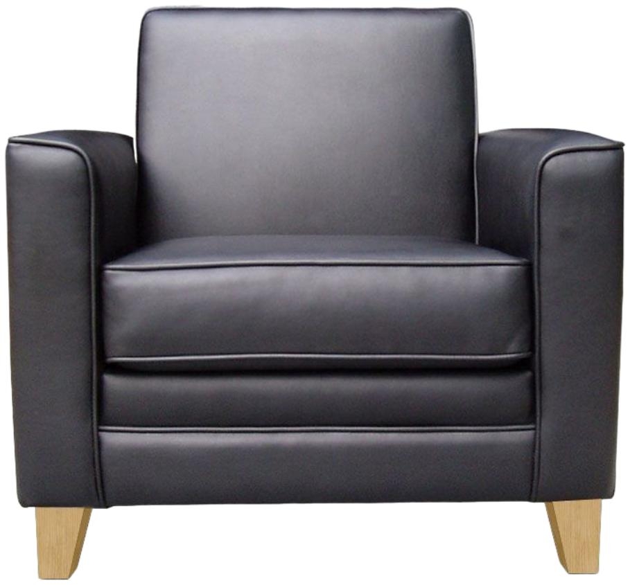 Teknik Newport Black Leather Chair