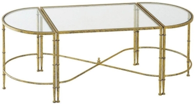 Product photograph of Mindy Brownes Andria Antique Gold Coffee Table Set from Choice Furniture Superstore