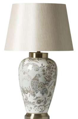 Mindy Brownes Ellie Light Blue and White Ceramic Table Lamp