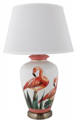 Product photograph of Mindy Brownes Flamingo Painted Effect Table Lamp from Choice Furniture Superstore