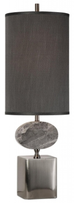 Product photograph of Mindy Brownes Gracella Dark Grey Marble Table Lamp from Choice Furniture Superstore