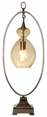 Image of Mindy Brownes Nessa Unique Oval Shaped Glass Table Lamp