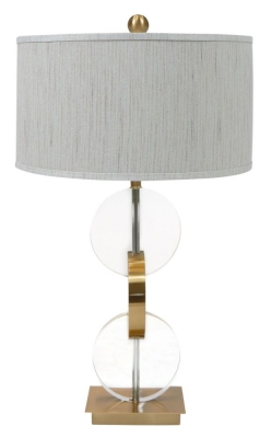 Image of Mindy Brownes Moire Lamp Circular Glass Table Lamp