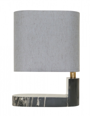 Product photograph of Mindy Brownes Evette Grey Marble Table Lamp from Choice Furniture Superstore