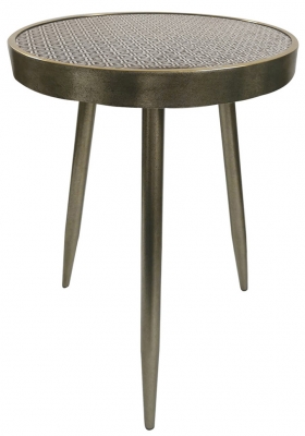 Product photograph of Mindy Brownes Adelina Sleek Distressed Side Table from Choice Furniture Superstore