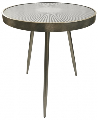 Product photograph of Mindy Brownes Reyna Sleek Distressed Side Table from Choice Furniture Superstore