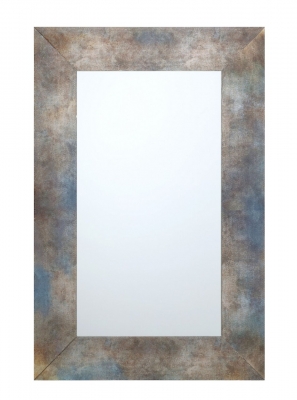 Product photograph of Mindy Brownes Zuri Blue Rectangular Mirror - 120cm X 80cm from Choice Furniture Superstore