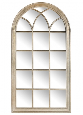 Product photograph of Mindy Brownes Isabella Gold And Champagne Arch Mirror - 94cm X 175cm from Choice Furniture Superstore