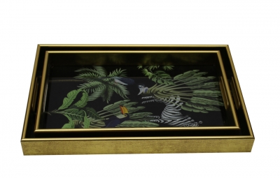 Product photograph of Mindy Brownes Serving 2 Set Zebra Tray Set Of 2 from Choice Furniture Superstore