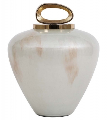 Product photograph of Mindy Brownes Pearl Off White Medium Jar from Choice Furniture Superstore