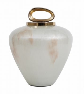 Product photograph of Mindy Brownes Pearl Off White Large Jar from Choice Furniture Superstore