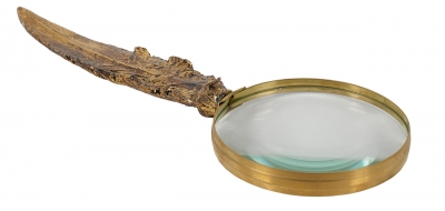 Product photograph of Mindy Brownes Feather Magnifier Bright Gold Handle Set Of 4 from Choice Furniture Superstore