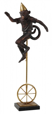 Product photograph of Mindy Brownes Circus Gold And Black Monkey 2 Set Of 2 from Choice Furniture Superstore