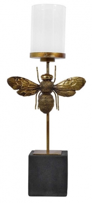 Product photograph of Mindy Brownes Bumble Antique Gold Bee Candleholder from Choice Furniture Superstore