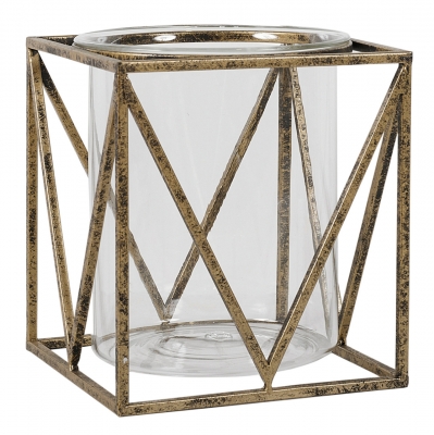 Product photograph of Mindy Brownes Solomon Antique Gold Small Candle Holder Set Of 4 from Choice Furniture Superstore