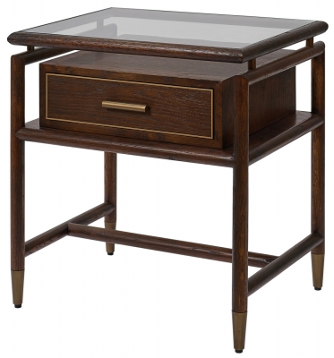 Product photograph of Mindy Brownes Avignon 1 Drawer Side Table from Choice Furniture Superstore