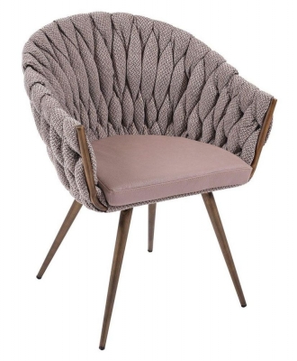 Product photograph of Mindy Brownes Blake Taupe Faux Leather Dining Chair Sold In Pairs from Choice Furniture Superstore