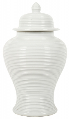 Product photograph of Mindy Brownes Nina White 15inchginger Jar Set Of 2 from Choice Furniture Superstore
