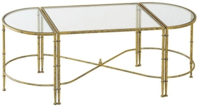 Clearance Mindy Brownes Andria Antique Gold Coffee Table Set Fss15401