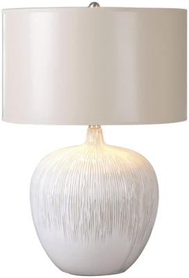 Mindy Brownes Georgios White And Golden Ceramic Table Lamp