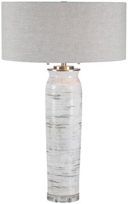 Mindy Brownes Lenta White And Grey Metal Table Lamp