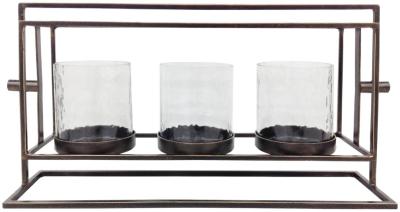 Product photograph of Mindy Brownes Luke Dark Bronze Candle Holder Set Of 3 from Choice Furniture Superstore