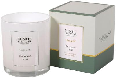 Mindy Brownes Moroccan Mint White Glass Candle Set Of 6