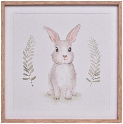Product photograph of Mindy Brownes Off White And Brown Oak Wood Some Bunny Loves You Set Of 2 from Choice Furniture Superstore