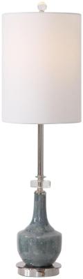 Product photograph of Mindy Brownes Piers Buffet White Silver And Grey Ceramic Lamp from Choice Furniture Superstore