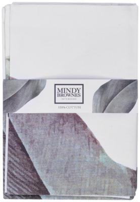 Mindy Brownes White Green Amd Purple Glass Birds Of Paradise 4 Napkins Set Of 12